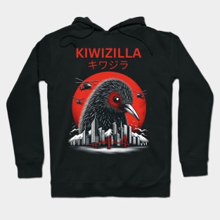 Kiwizilla Funny Kiwi Bird New Zealand Bird Lovers Hoodie